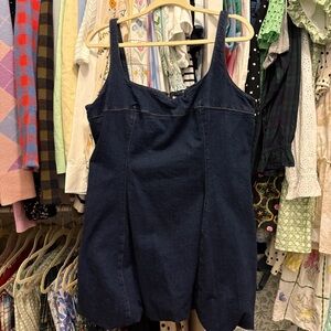 Abercrombie & Fitch Dark Blue Denim Tank Dress
